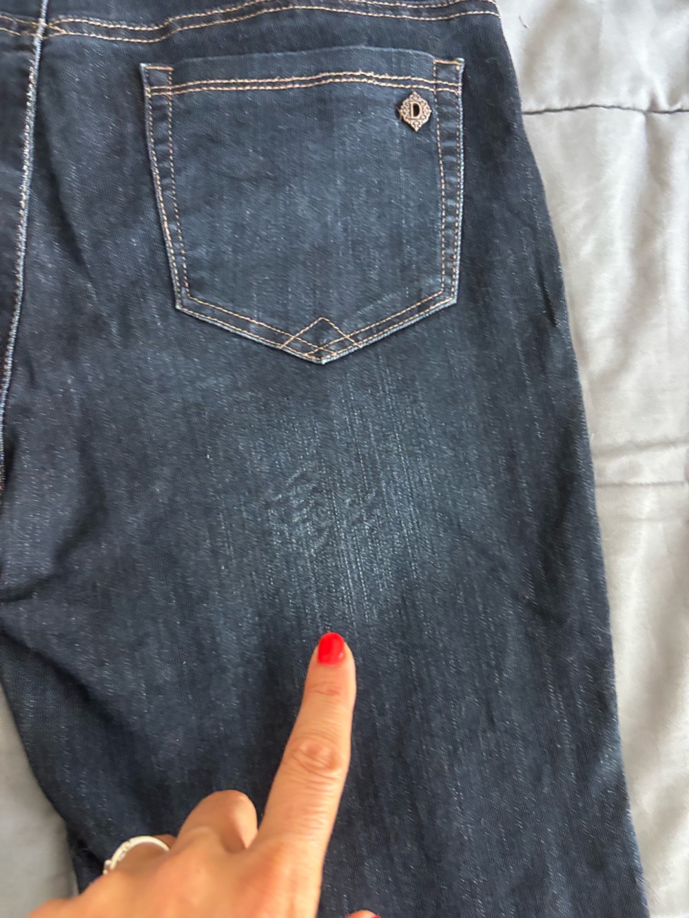 Democracy Dark Indigo Flare Jeans - Picture 9 of 10